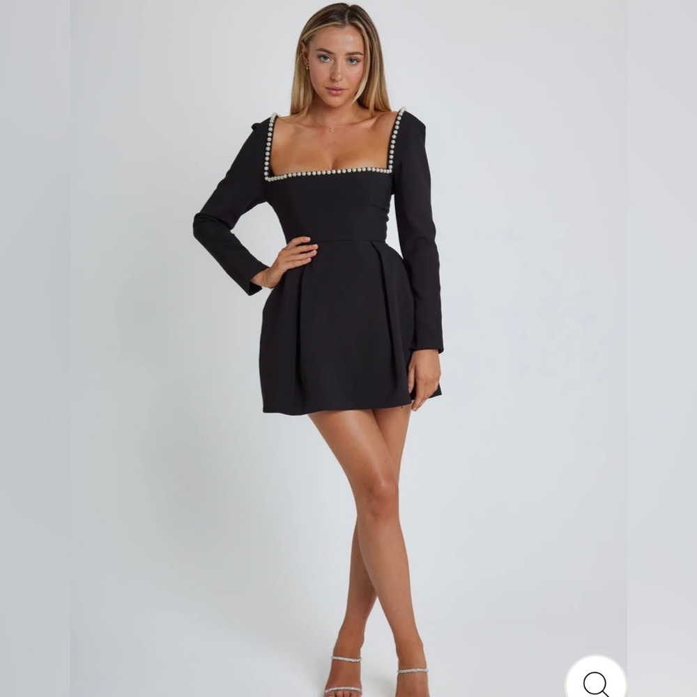 Odd Muse pearl neckline mini dress